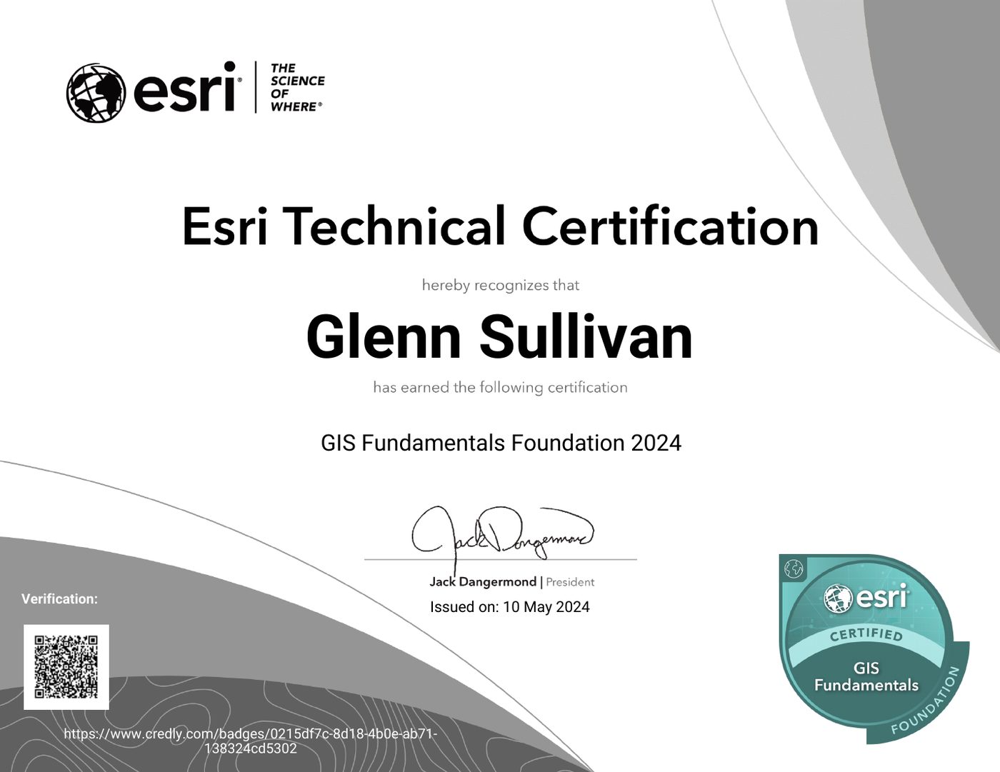 Esri technical certification: GIS Fundamentals Foundation 2024