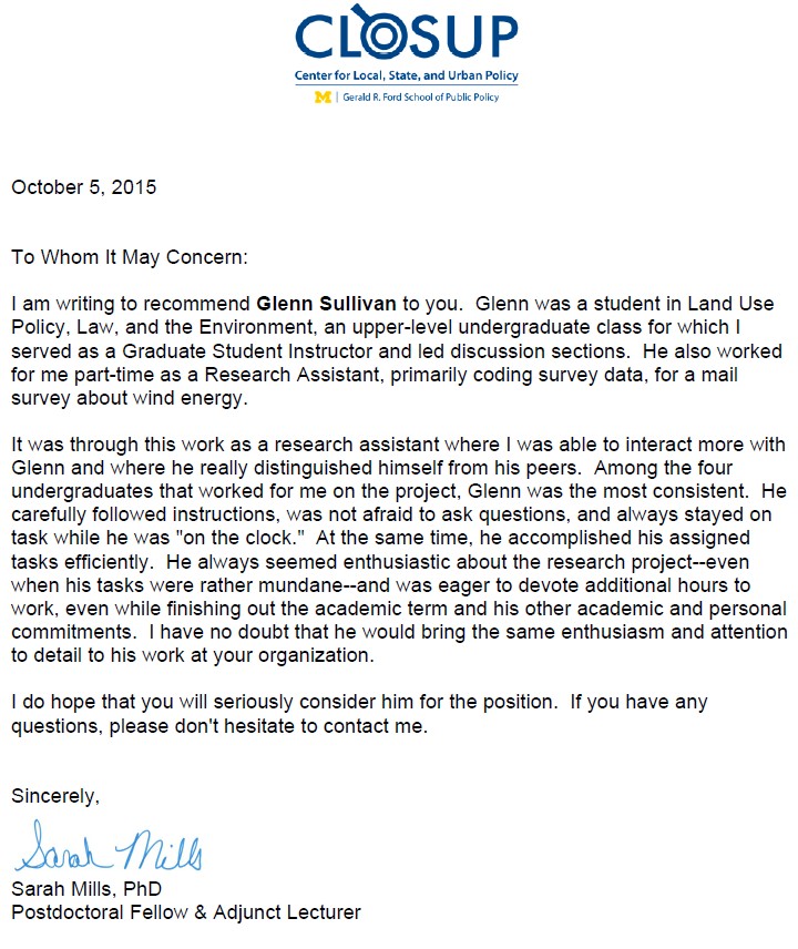 University of Michigan College of Literature, Science, and the Arts — Research Assistant