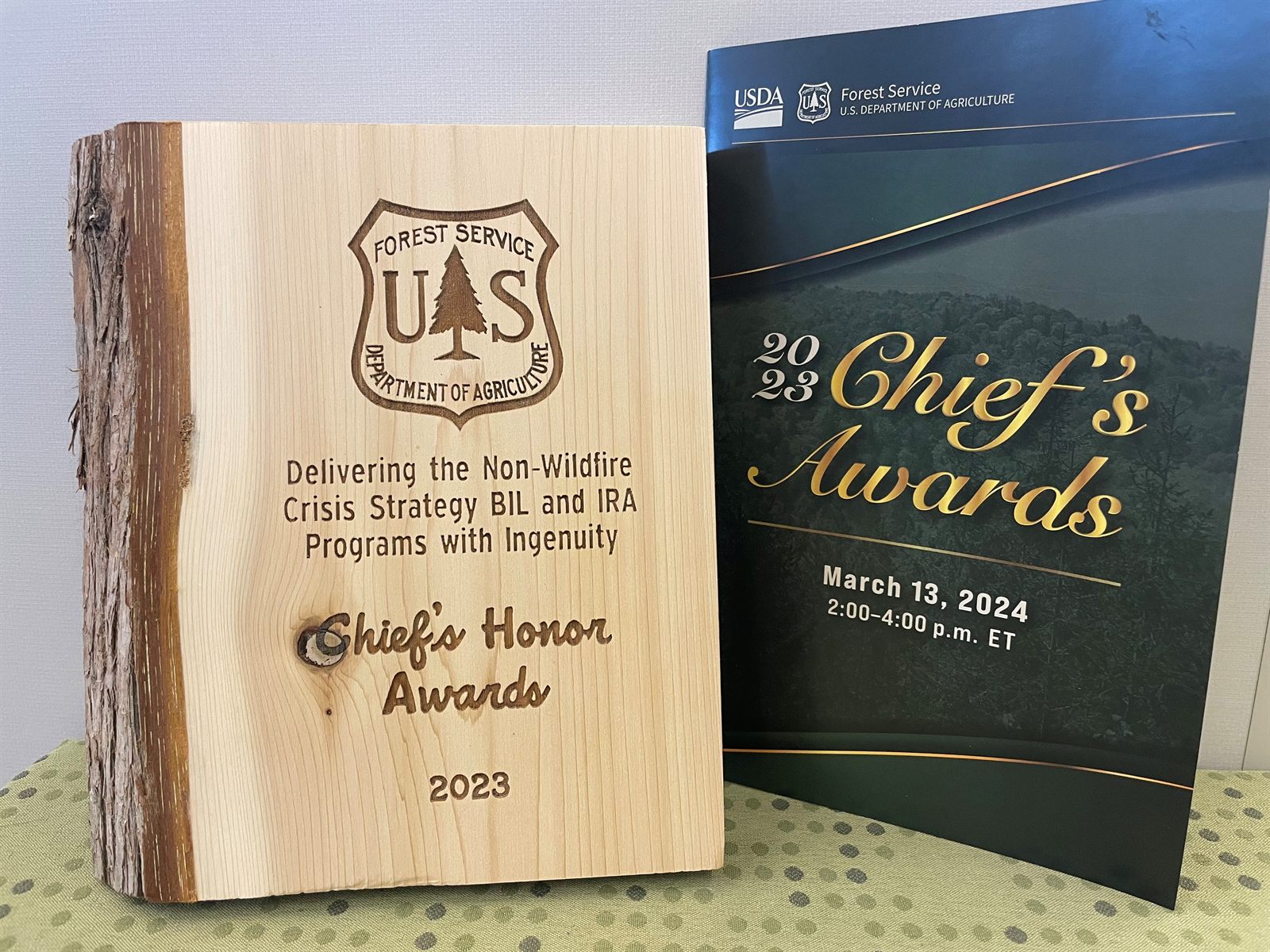 2023 Chief's Honor Awards ceremony program
