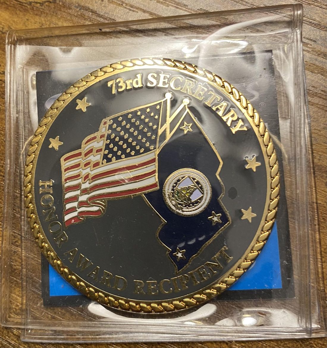 73rd Secretary's Honor Award Recipient coin, front
