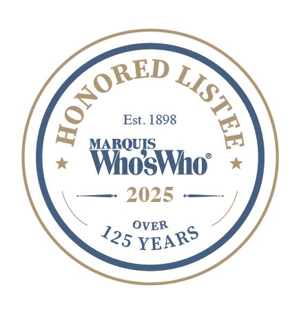 Marquis Who's Who 2025 Honored Listee badge