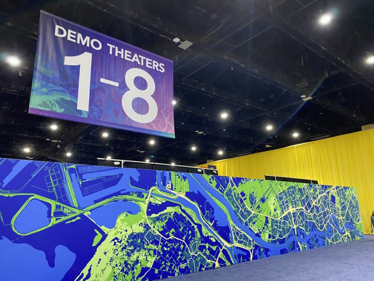 Demo Theaters 1–8 in the Esri User Conference Expo hall