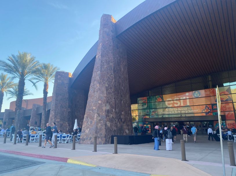 Palm Springs Convention Center during the Esri Developer & Technology Summit