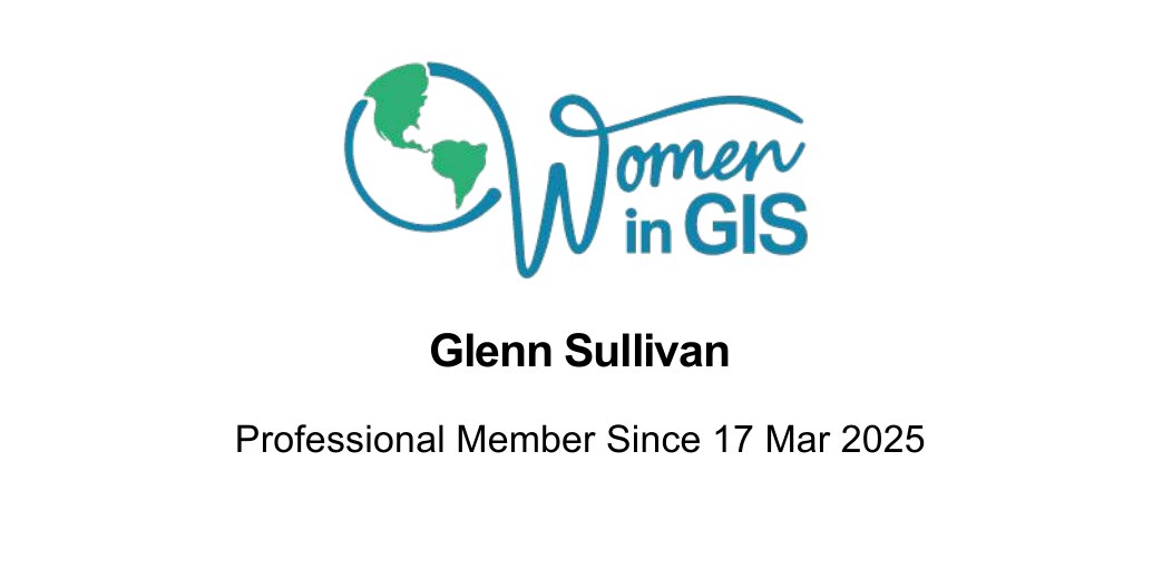 Glenn Sullivan's Women in GIS professional membership card